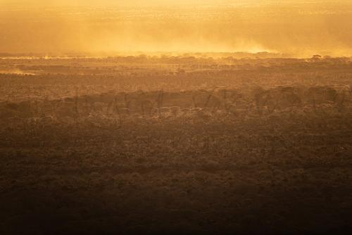 Sunset over Tsavo West - 'Maneaters and Red Elephants' photo safari